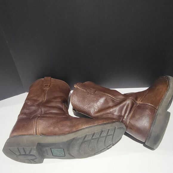 Santa Fe Men's Leather Oil Resistant Work Boots - Picture 8 of 14